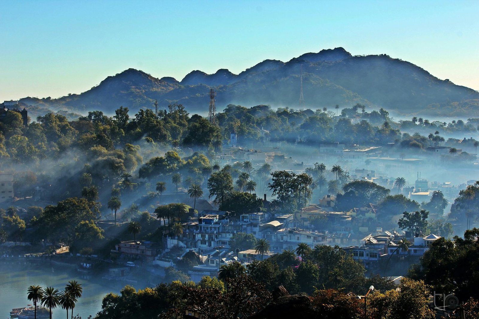 Morning mist over the Mount Abu valley