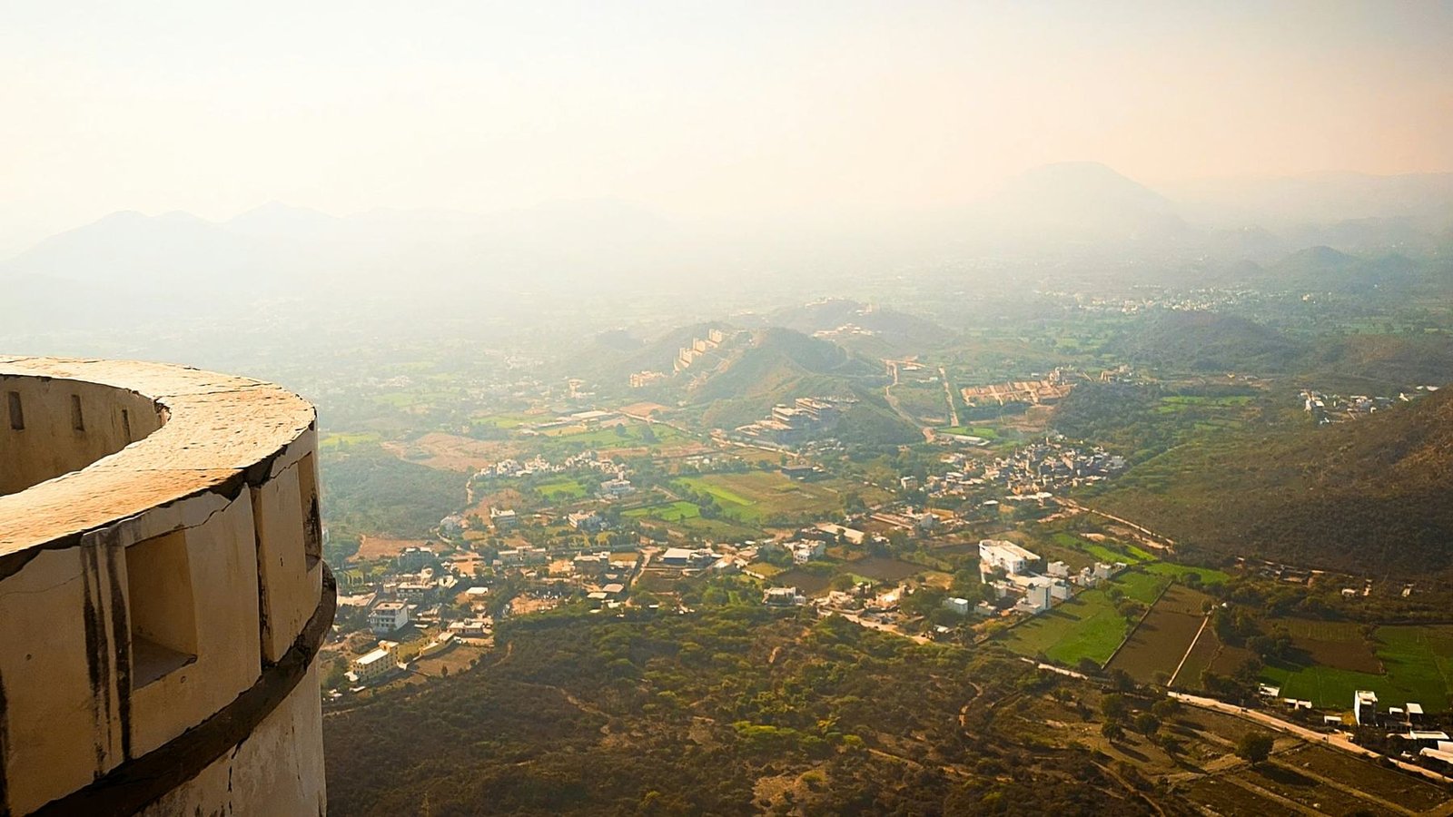 View over the Aravalli valley near Udaipur